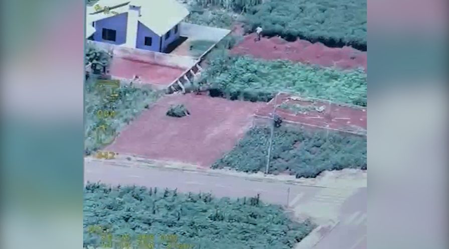 Vídeo mostra Helicóptero da PM auxiliando em perseguição e prisão de contrabandistas