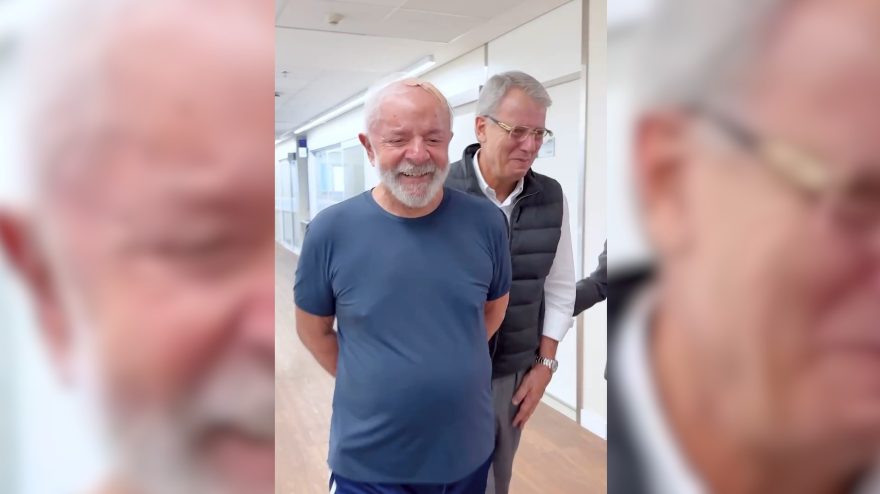 Lula posta vídeo caminhando por hospital: “Fiquem tranquilos”