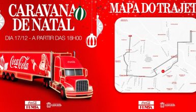 Imagem referente a Caravana Iluminada da Coca-Cola será na próxima terça-feira (17) em Cascavel