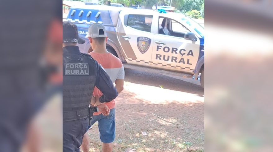 Força Rural da GM prende homem por violência doméstica