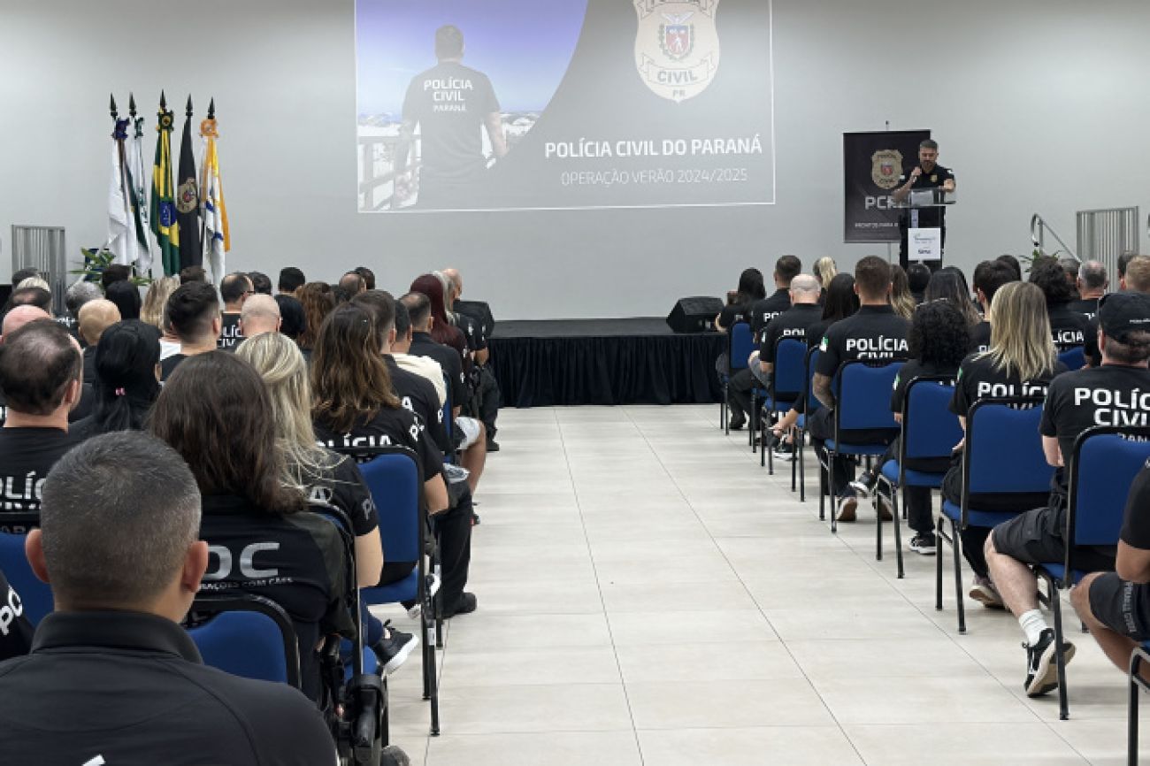 PCPR reforça capacitação de policiais na reunião de abertura do Verão Maior Paraná PCPR reforça capacitação de policiais na reunião de abertura do Verão Maior Paraná