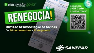 Sanepar participa de mutirão nacional para consumidores regularizarem débitos