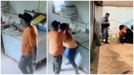 Flagrante de horror: homem invade lava-jato e esfaqueia ex-mulher