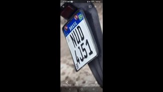 Imagem referente a Foi perdido uma placa de moto NUD 4J51 no bairro Santa Cruz