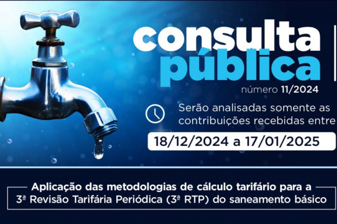 Agepar abre consulta sobre fatores que compõem a tarifa de saneamento Agepar abre consulta sobre fatores que compõem a tarifa de saneamento