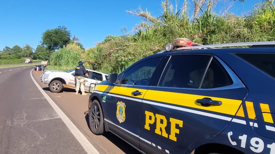 Acidente complexo mobiliza PRF na BR-163, em Cascavel