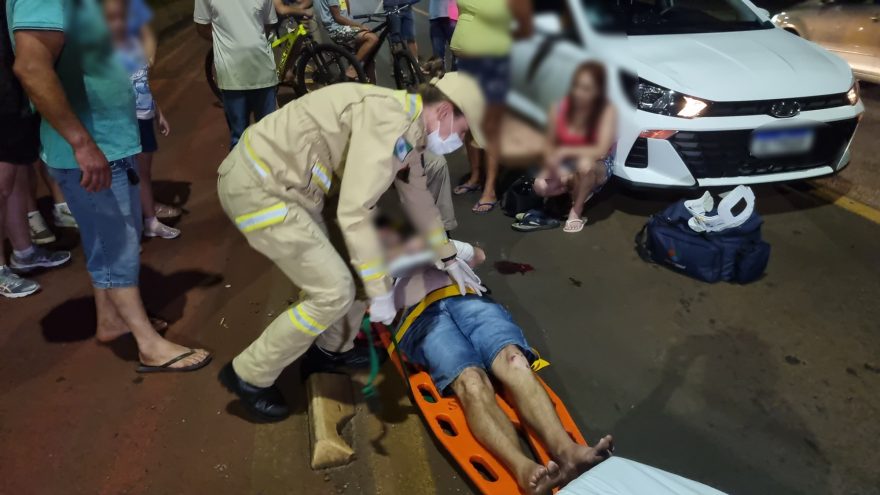 Homem é atropelado por HB20 na Avenida Tito Muffato