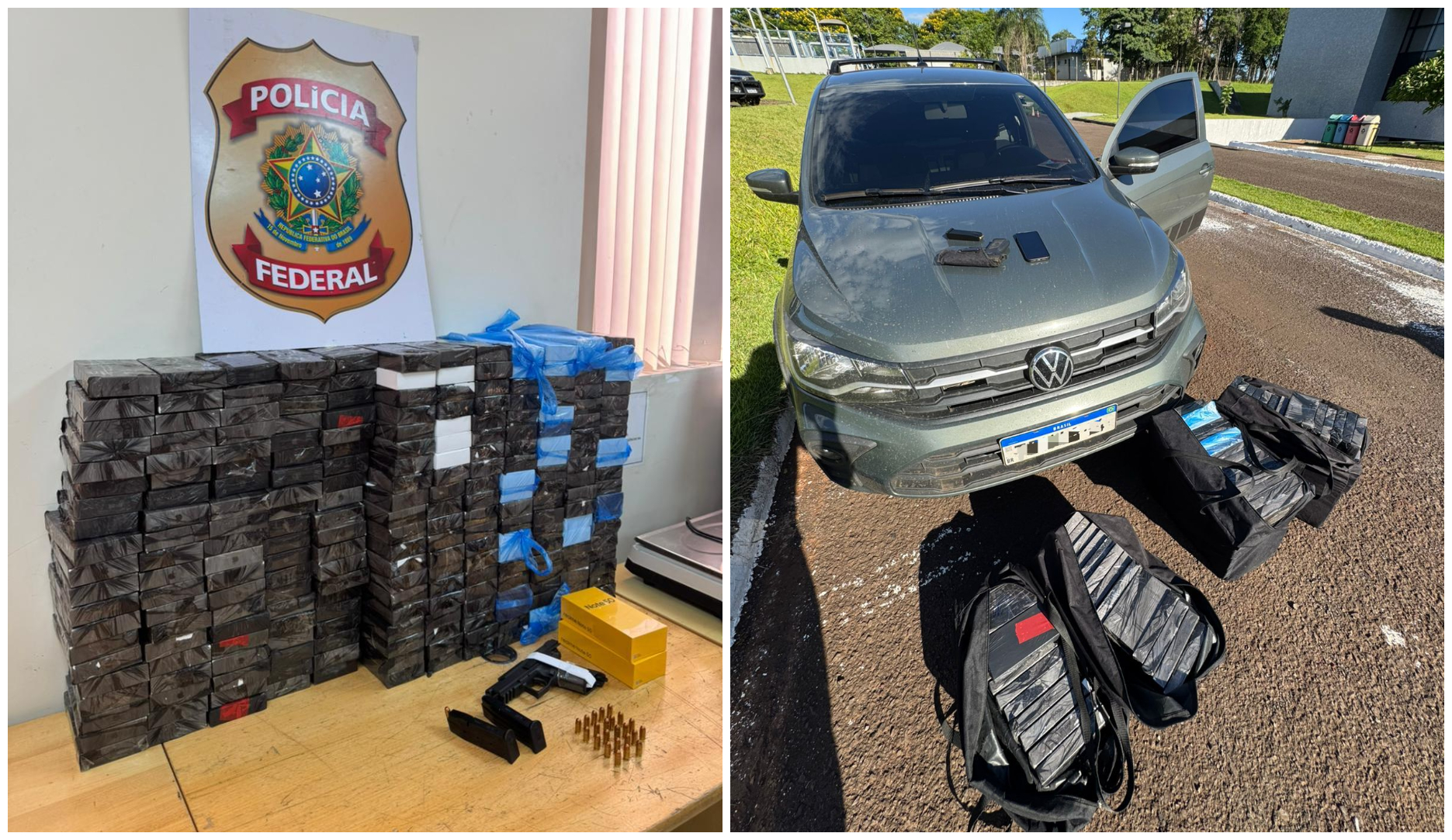 Motorista que transportava centenas de eletrônicos e arma de fogo é preso na fronteira