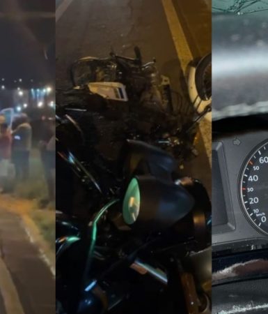 Imagem referente a Motociclista morre ao ser atingido na traseira por automóvel próximo à Havan de Umuarama