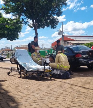 Imagem referente a Mais um motociclista é socorrido pelo Siate após acidente de trânsito