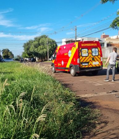 Imagem referente a Colisão entre veículos deixa rapaz ferido no Coqueiral