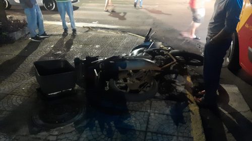 Imagem referente a Motociclista fica ferido em acidente na Vila Pioneiro em Toledo