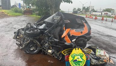 Imagem referente a Jovem de 22 anos fica em estado grave após acidente na PR-444