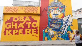 Comunidade no centro do Rio recebe festival de arte urbana