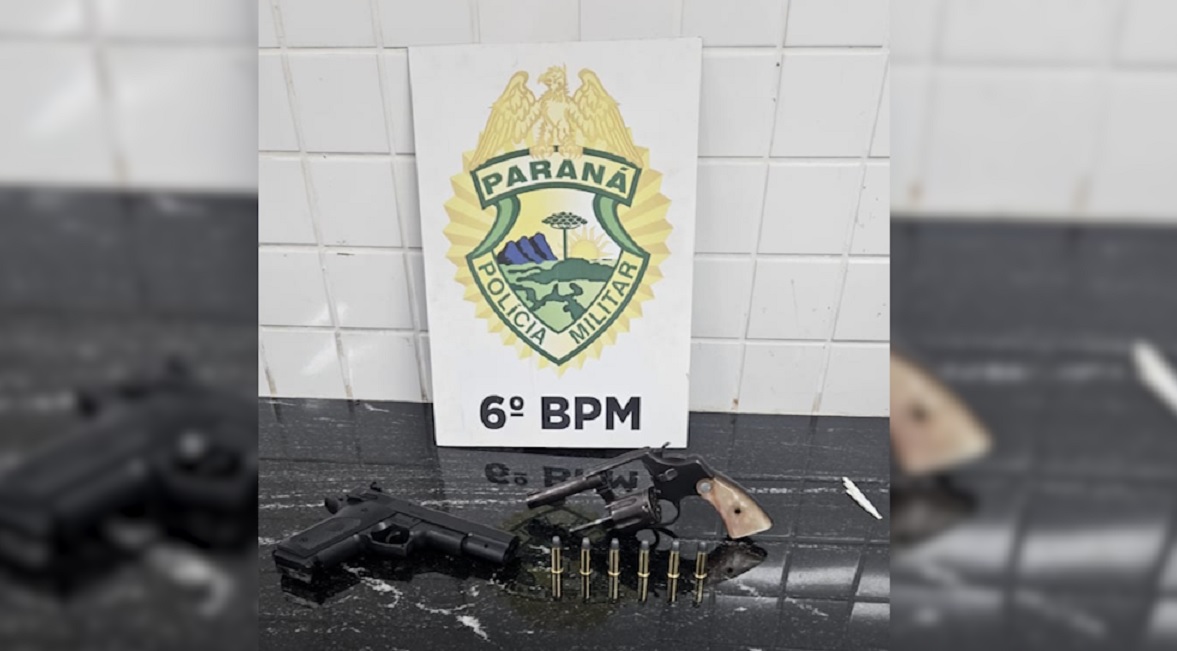 Revólver calibre 38 e simulacro são apreendidos no Floresta