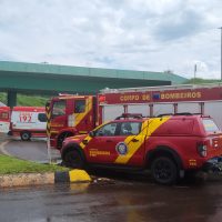 Imagem referente a Mulher sofre politraumatismo após cair do viaduto no Bairro Guarujá