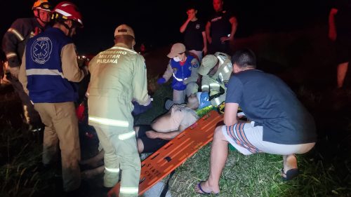 Imagem referente a Jovem sofre escalpelamento em 1/3 do couro cabeludo após capotar quadriciclo na BR-277