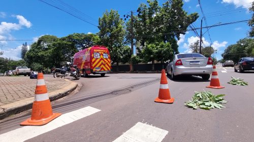 Imagem referente a Ford Focus e Honda CG se envolvem em colisão na Rua Minas Gerais