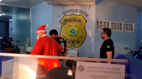 Imagem referente a Foragido de penitenciária é preso pelo Papai Noel