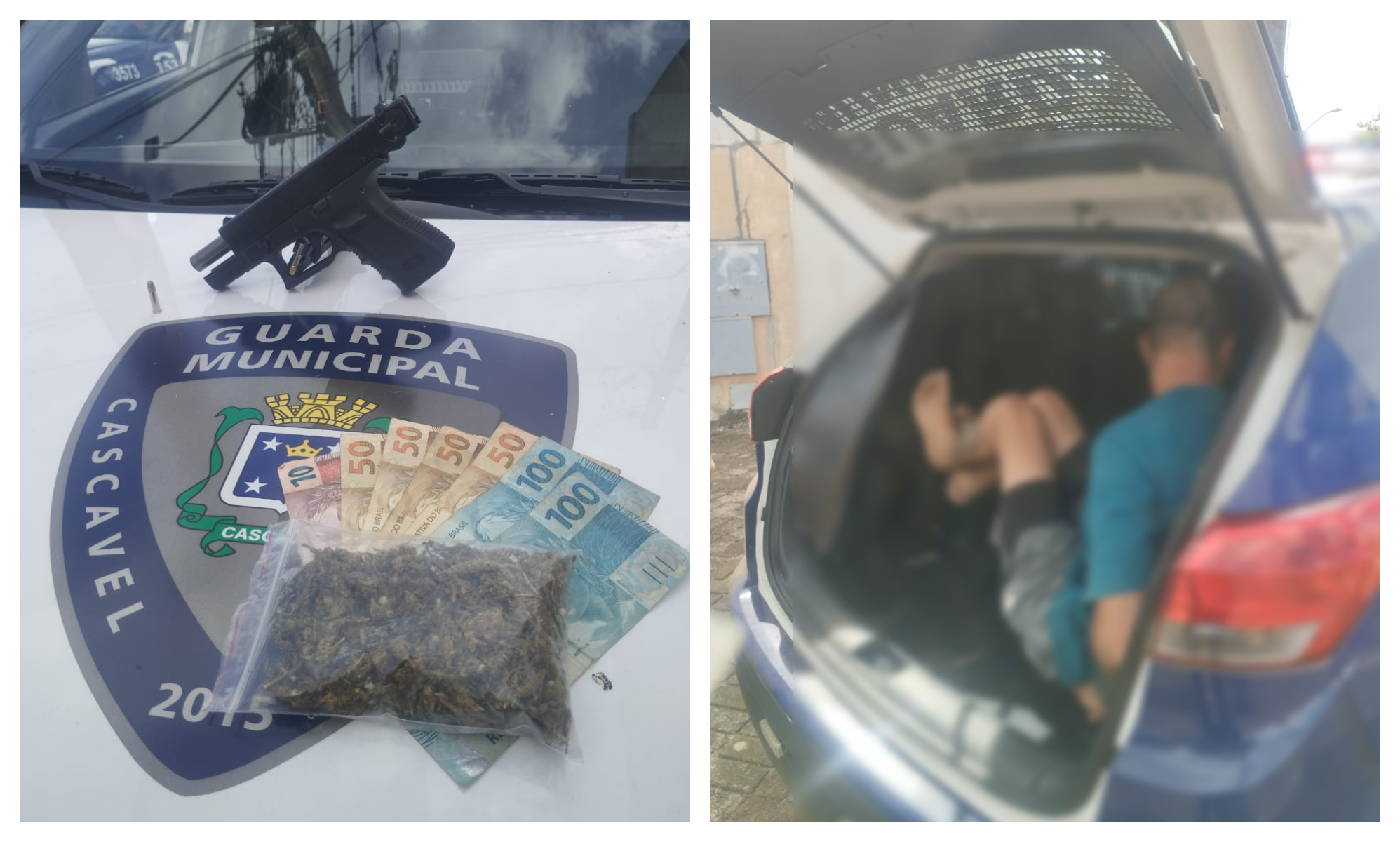 Suspeito armado é detido pela Guarda Municipal após fuga 