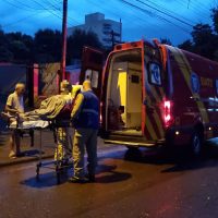 Imagem referente a Mulher cai da escada no Bairro Cancelli, em Cascavel