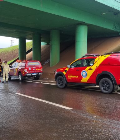 Imagem referente a Jovem fica em estado grave após cair do viaduto da Avenida Rocha Pombo