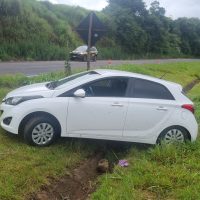 Imagem referente a Saída de pista é registrada na BR-163 em Cascavel