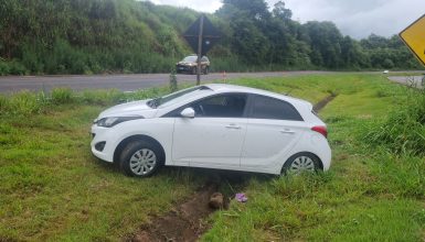 Imagem referente a Saída de pista é registrada na BR-163 em Cascavel