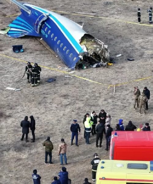 Imagem referente a Avião fabricado pela Embraer cai no Cazaquistão e deixa vítimas