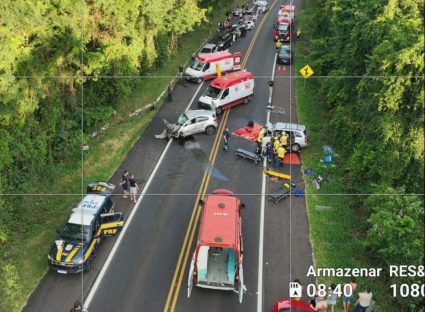 Imagem referente a Nova tragédia: Acidente grave interdita BR-282 no oeste catarinense e resulta em mortes