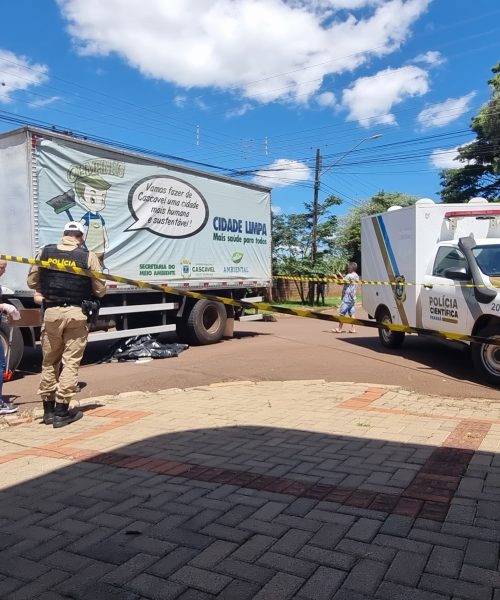 Imagem referente a Mulher que morreu atropelada por caminhão de recicláveis é identificada