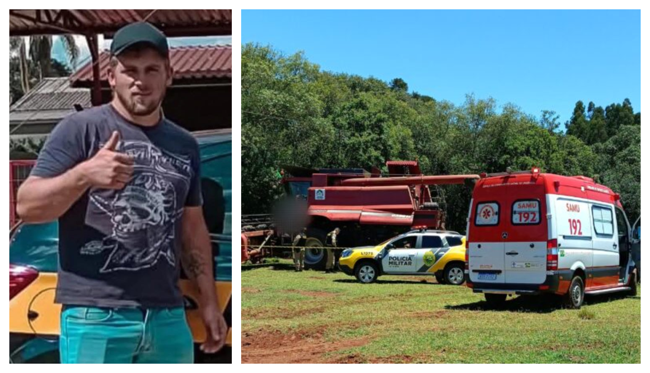 Morte misteriosa: Jovem é encontrado morto durante manutenção de colheitadeira