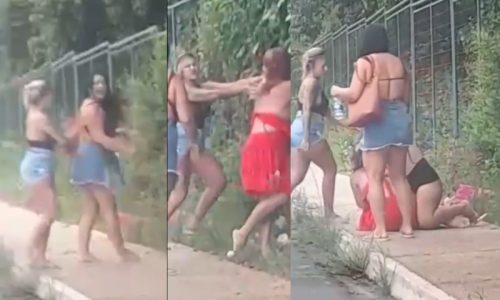 Imagem referente a Briga por território entre “damas da noite” acaba em topless e viraliza