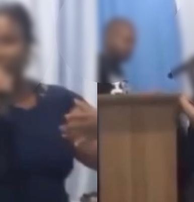 Imagem referente a Barraco gospel: mulher interrompe culto para denunciar traição do marido pastor