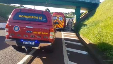 Imagem referente a Mulher se joga de viaduto em Cascavel e fica em estado grave