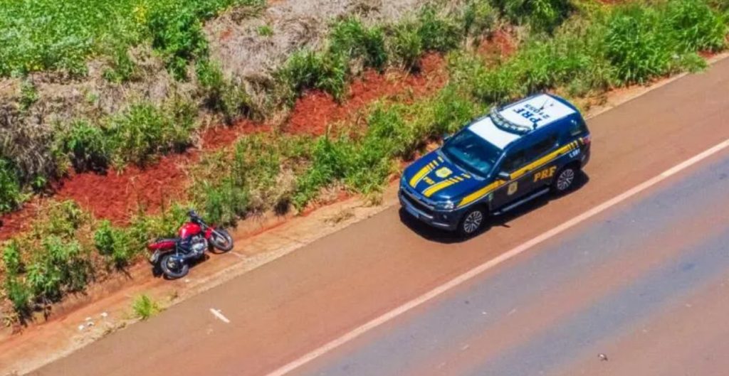 Acidente na BR-163 entre Toledo e Marechal Cândido Rondon deixa motociclista gravemente ferido