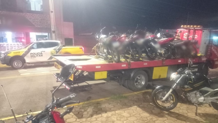 PM e Guarda Municipal apreendem 61 motocicletas em Toledo desde 24 de dezembro PM e Guarda Municipal apreendem 61 motocicletas em Toledo desde 24 de dezembro