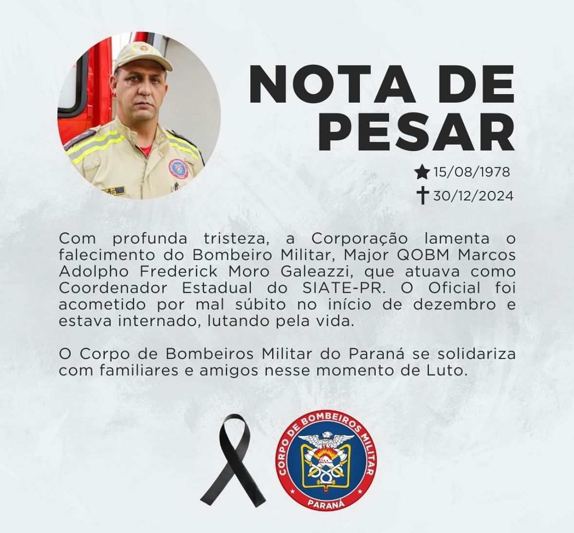 Major Galeazzi: um legado de dedicação e serviço à população paranaense