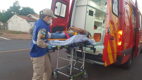 Imagem referente a Motociclista fica ferido em acidente no Santa Cruz