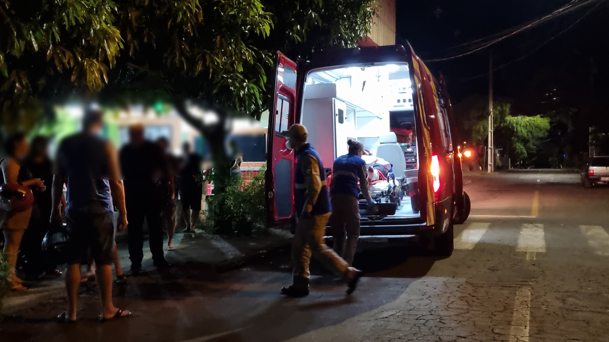 Motociclista é encaminhado à UPA após acidente no Bairro Santa Felicidade