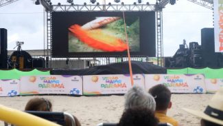 Cinema na Praia garante diversão e educação ambiental a crianças no Verão Maior Paraná