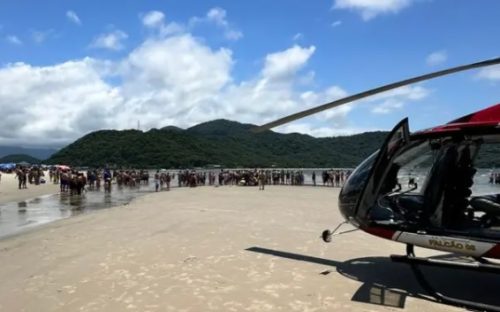 Imagem referente a Criança e adolescente são resgatados após se afogarem em Guaratuba