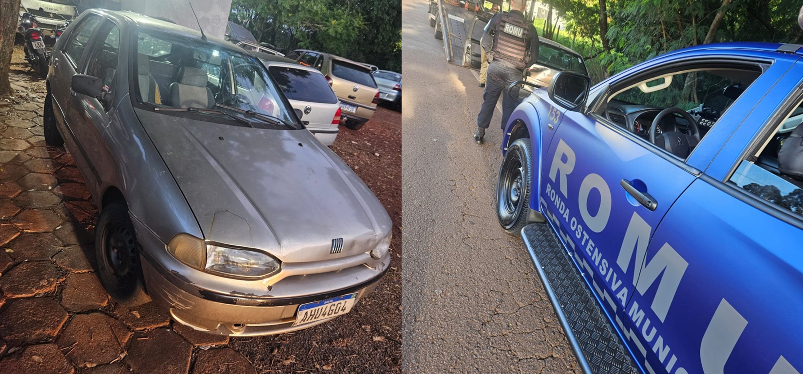 Ação da ROMU resulta na recuperação de carro furtado em Cascavel