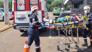 Homem que caiu de laje tem piora no estado de saúde; vítima é entubada e transferida ao HUOP
