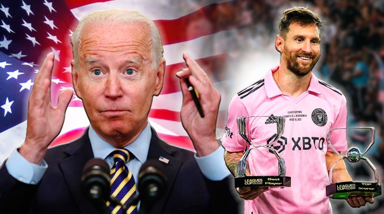 Joe Biden condecora Lionel Messi com a mais alta honraria dos EUA Joe Biden condecora Lionel Messi com a mais alta honraria dos EUA
