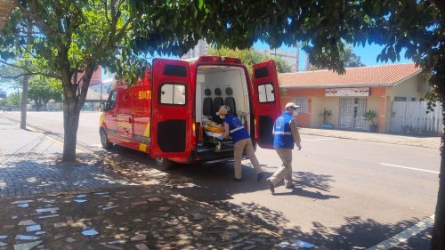 Imagem referente a Idosa sofre queda em apartamento no centro de Cascavel e fica ferida