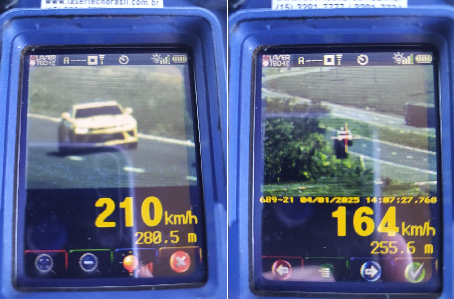 PRF flagra veículos em alta velocidade na BR-467 durante operação em Cascavel