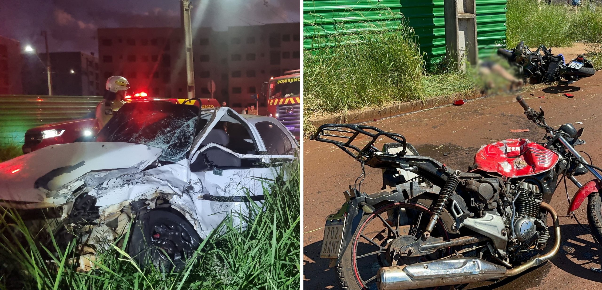 Pelo 2º domingo consecutivo, grave acidente é registrado no mesmo cruzamento do Conjunto Riviera