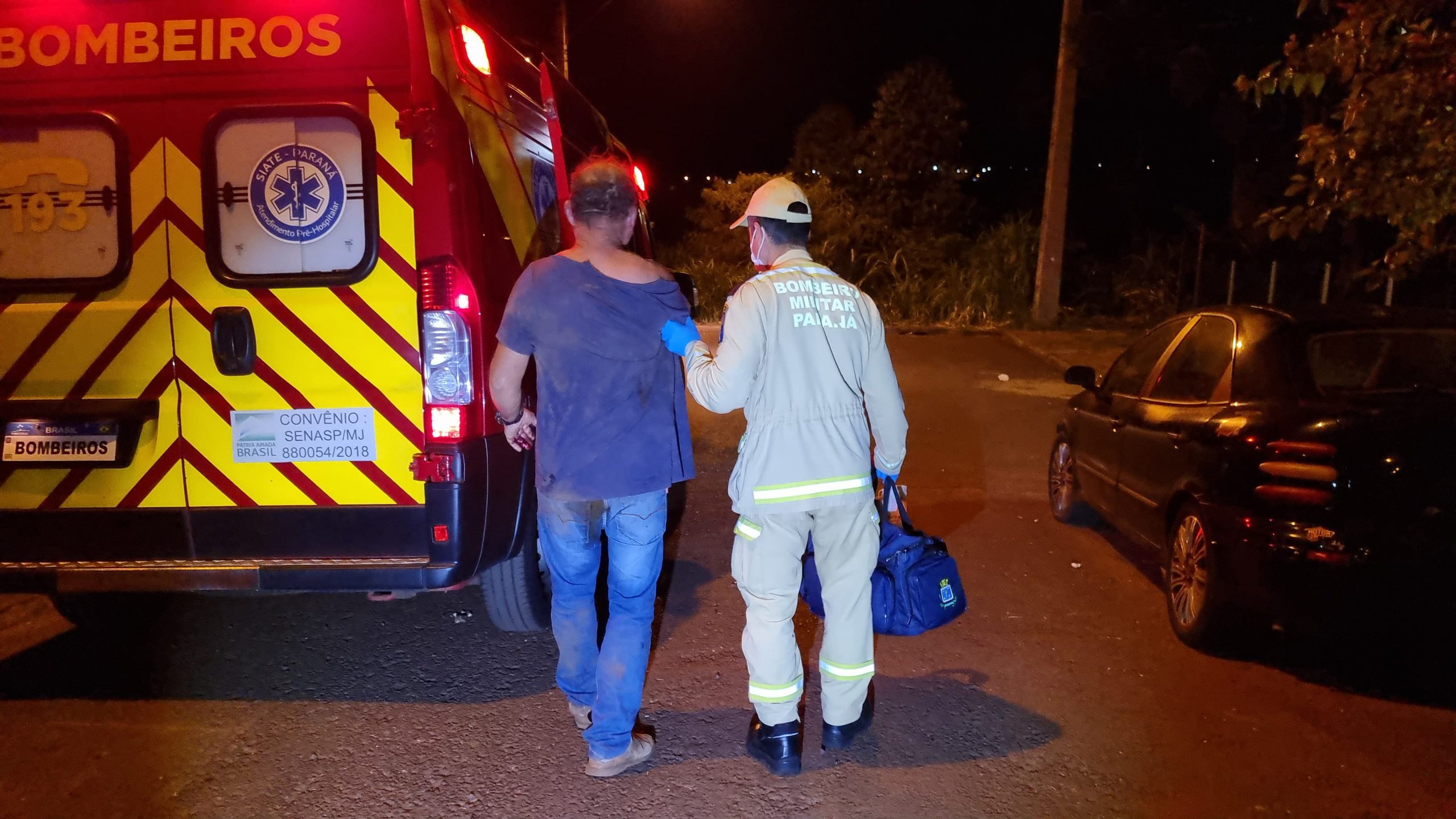 Idoso é vítima de agressão no bairro Santa Felicidade