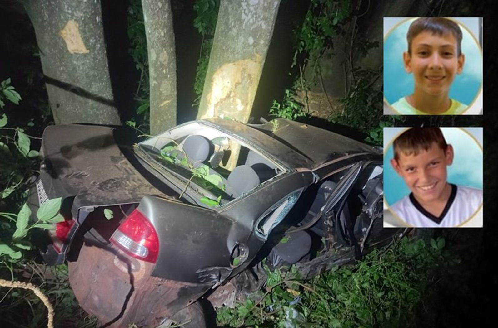 Acidente na PR-281 tira a vida de dois meninos de 12 anos